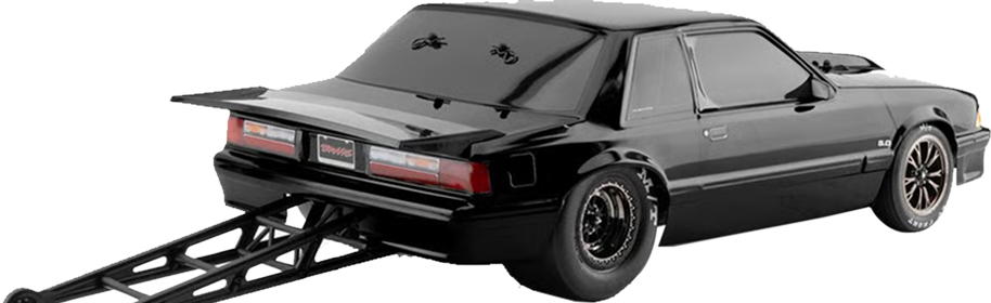 Supa Speed RC drag racing chassis competing at no-prep drag racing event